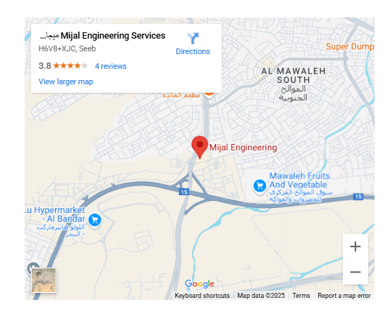 Mijal Engineering Services Office Location Map